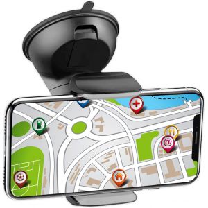 LORANKA-Support Telephone Voiture Ventouse Forte pour Tableau de Bord et Pare-Brise Universel adapte aux Smartphones jusqu'a 7,5"" Rotation a 360&deg; Installation - Neuf