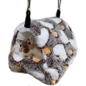 Hamster Hamac Cage Peluche Lit Suspendu Petit Animal Pintade Cochon Nid Literie Cachette Écureuil Hérisson Gerbille Hiver Chaleur Doux Dormir Maison - Neuf