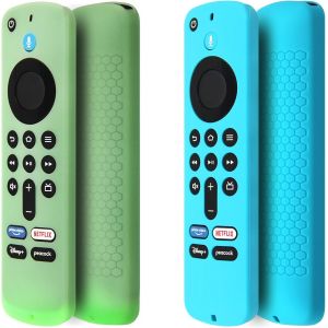 Lot De 2 Coques De Protection Pour T&eacute;l&eacute;commande Compatible Avec Fire Tv Stick 4K Hd 2&Egrave;me (Sortie En 2024) / Pioneer Avec T&eacute;l&eacute;commande Vocale Alexa, Manchon En Silicone Antid&eacute;rapant[TEL9120171] - Neuf