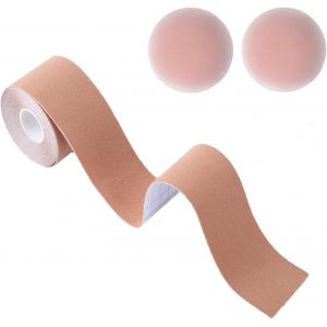 Boob Tape,Bob Tape,Breathable Bob Tape With 2 Reusable Nipple Covers.[F84] - Neuf