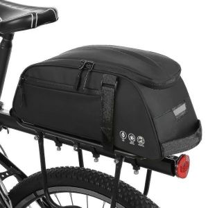 Sacoche De Porte-Bagages Arri&egrave;re De V&eacute;lo Imperm&eacute;able Et Durable Avec &Eacute;l&eacute;ments R&eacute;fl&eacute;chissants Et Options De Transport Polyvalentes Pour Les Aventures &Agrave; V&eacute;lo Par Tous Les Temps - Neuf