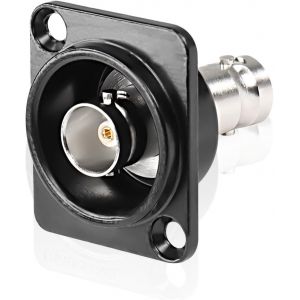 Adaptateur double BNC de type D-Connecteur de châssis-Connecteur coaxial SDI vidéo plaqué or-Coupleur BNC-Connecteur femelle vers femelle - Neuf
