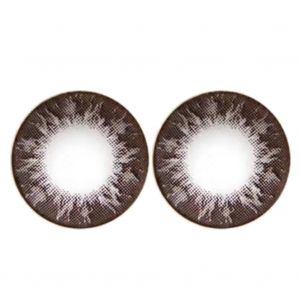 Lot De 2 Lentilles De Contact Unisexes 14 Mm, Usage Annuel, 0 Degre, Accessoire De Maquillage Pour Les Yeux, Couleur Cafe - Neuf