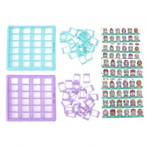 Puzzle Pour Enfants, Jeu De Cartes &Eacute;ducatif, Jeu De Logique, Raisonnement Intellectuel, Jeu De Soci&eacute;t&eacute; Familial En Violet Et Vert - Neuf