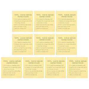 Lot De 10 Patchs De R&eacute;paration Autocollants En Tpu Pour Articles Gonflables, Tentes Et Vinyle - R&eacute;sistants, Imperm&eacute;ables Et Faciles &Agrave; Utiliser - Neuf