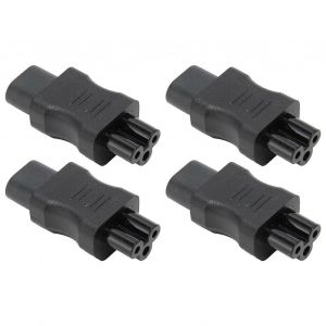 IEC320 C8 &agrave; IEC320 C5 Convertisseur 10A 250V 2.5A 250V Adaptateur de cordon d'alimentation pour ordinateur portable Adaptateur d'alimentation UPS Server 4pcs - Neuf