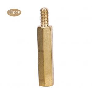 Kit de remplacement d'ecrous hexagonaux a tete simple M3 en laiton pour carte PCB (M3 x 20), 50 pieces - Neuf