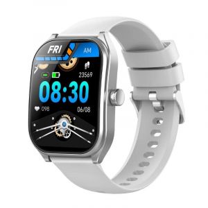 2025 Ip68 Montre Intelligente Étanche 2.01 ''Amoled Écran Incurvé Bluetooth 5.3 Fitness Smartwatch Pour Iphone Huawei Xiaomi Samsung.Silver. - Neuf