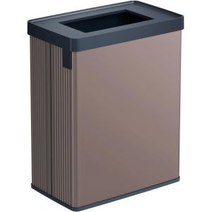 Eryi-Verto - Poubelle De Recyclage, Double Compartiment, Couvercle De Recyclage, Tri Facile, Design Élégant, Rose Nacré 54l - Neuf