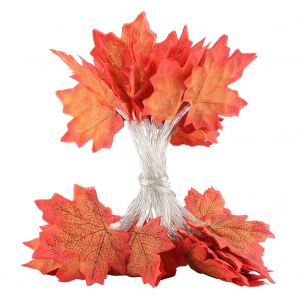 Hjlian Guirlande Lumineuse A 30 Led Style Feuille D'erable, 3 M, Pour Decoration Interieure Et Exterieure D'halloween - Neuf