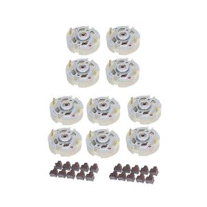 10pcs rs550 brosse de moteur de carbone brosse de moteur électrique avec brosse de moteur de support pour perceuse-visseuse électrique - Neuf