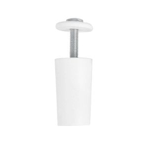 Butée pour volets roulants,plastique,blanc,clapet avec vis M5 antirouille et rondelle extérieure,résistant aux intempéries,longueur : 40 mm - Neuf