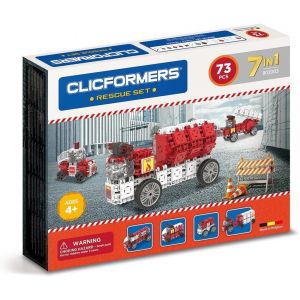 Jeu De Construction, Rescue Set 7 En 1, Véhicules D'Urgence, Jouet Fille Et Garçon Stem Pour Des Heures De Plaisir, Jeux Educatif 4 Ans Jusqu'À 12 Ans - Neuf