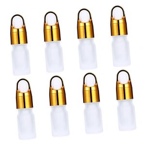 Flacon compte-gouttes en verre, recipient de voyage, pot de creme, flacon echantillon rechargeable - Neuf