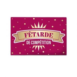 MAGNET C&Eacute;RAMIQUE F&Ecirc;TARDE DE COMP&Eacute;TITION 8X5.5CM - Neuf