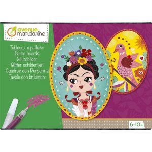 KALANKA-MY MANDARINE KC068C - Boite Créative enfants - 3 TABLEAUX A PAILLETER - À Partir de 6 Ans - Neuf