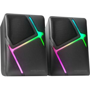 Mspulse, Haut-Parleur Bluetooth Portable 50W Rms, Ã¿Clairage Rgb, 2 Haut-Parleurs Actifs 93Mm + 2 Passifs Ultra-Bass, Mains Libres, Usb/Microsd/Aux/Fm, Poignée Et Sangle, Noir - Neuf