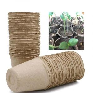 Pot De Culture En Papier Bionickel Able Pour Plantes, Kit De Tasses De Pépinière, Jardinière De Fleurs, Outils Anti-Unis Issement Pour La Maison, Démarreurs D'herbes, 8cm, D3.10pcs - Neuf