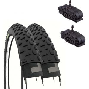 Subzonal-2 Pneus 26 X 2,10 (54-559) + Chambres Avec Valve Am&eacute;rique (Schrader) Pneus Moto V&eacute;lo Vtt - Neuf