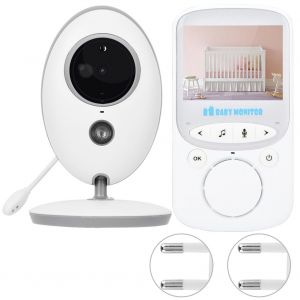 Babyphone Video Sans Fil 2,4 Pouces 24h/24, Interphone, Vision Nocturne, Berceuses (Prise Ue) - Neuf