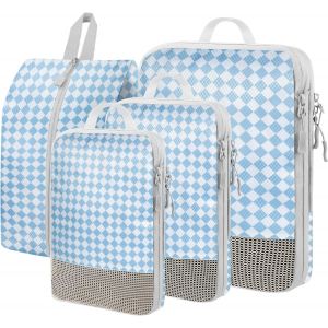 Cubes D'Emballage De Compression, Sacs De Rangement De Bagages De Voyage Pour Val - Neuf