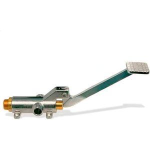 Robinet de rechange technique avec pédale mélangeur pour eau froide et chaude Contrôle par pression avec le pied Finition chromée Utilisation intensive dans les cuisines industrielles, l'hôtellerie et - Neuf