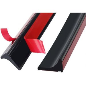 2m Bande D'&eacute;tanch&eacute;it&eacute; Silicone Seuil De Douche Barri&egrave;re D'eau Barriere De Douche Barrage D'eau Pour Bordure De Bain Comptoir Evier,Noir (Deux C&ocirc;t&eacute;s Adh&eacute;sifs) - Neuf