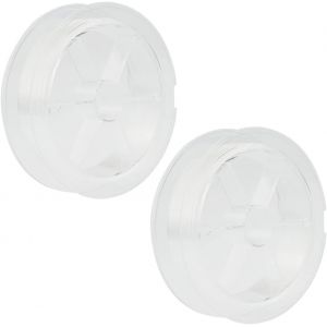 Kyaoayo-2 Pièces 100m Fil De Pêche Transparente, Ligne De Pêche En Nylon, Fil De Peche Monofilament, Ligne Pêche En Nylon Solide, Pour Pêcher, Décorations À Suspendre, Fabrication Bijoux (0.125mm Et - Neuf