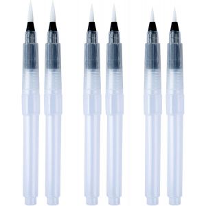 Chenquansarl-Ensemble De Stylos Pinceaux Aquarelle, Ensemble De 6 Pinceaux De Peinture, 3 Tailles, Pinceau D'artiste Avec Réservoir D'eau Pour Peinture À L'aquarelle, Mélange De Lettrage, Calligraphi - Neuf