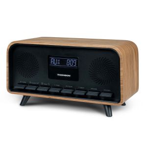 Thomson Enceinte Vintage avec réveil RT850BT - Neuf