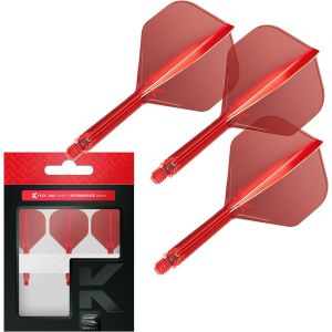 Lot de 3 ailettes et tiges de fléchettes moulées avec précision 2 en 1 K Flex - Accessoires de fléchettes Professionnels - Système de Tige de fléchettes - Neuf