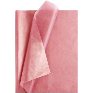 60pcs Papier De Soie Rose Doré, Assorties De Papier 50 * 38cm Pour Artisanat, Papier Cadeau Emballage, Papeterie De Bureau, Décoration De Fête Bricolage Cadeau Noël Mariage Saint-Valentin - Neuf