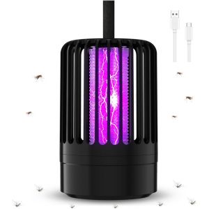 CHECARZHN--NO1-Lampe Anti Moustique,4200V Appareil Anti Moustique, Portable Usb Tue Mouche,Electrique Piege A Moustique, Répulsif Efficace Contre Les Insectes Pour L'Intérieur Et L'Extérieur,Convient - Neuf