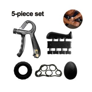 Kit D'entraînement De Force De Préhension Réglable (Lot De 5) - Pinces À Main Intelligentes Pour Tous Les Utilisateurs, Entraînement De Résistance Durable Et Confortable - Neuf