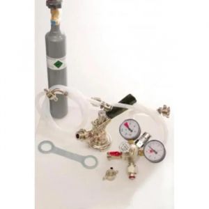 Kit d'accessoires - ICH-ZAPFE.DE - Raccord creuse - Tuyau à bière 10mm - Bouteille CO2 0,5kg - Neuf