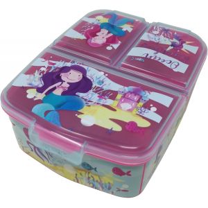 Tianyi-Boîte Repas Pour Enfant - Boîte À Déjeuner Pour Enfant Avec Compartiments - Boite À Goûter Pour La Maternelle - En Plastique Sans Bpa (Sirène De La Sirène) - Neuf