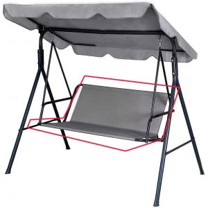 Ulteronixshop-Housse De Si&egrave;ge De Jardin Pour Balan&ccedil;oire De Jardin, Housse De Chaise De Jardin Couvre-Si&egrave;ge Swing, 2 Et 3 Places (Gris, 148 X 50 X 50cm) - Neuf