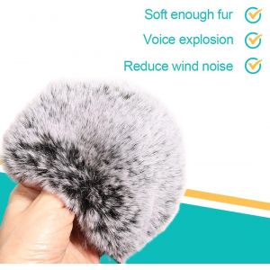ASFASFq-1 Pcs Pare-Brise de Microphone, Protecteur antidéflagrant, Pare-Brise en Fourrure de Filtre Coupe-Vent pour Microphone à condensateur Blue Snow Monster - Neuf