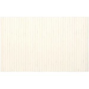 Tapis de Bain en Bambou-Tapis antid&eacute;rapant pour Salle de Bain,Cuisine ou entr&eacute;e &iquest; Hygi&eacute;nique & Facile &agrave; Entretenir &iquest; Tapis en Bois 50x80cm Coloris Blanc - Neuf