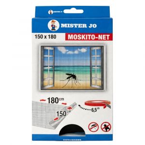 Kit Moustiquaire Diy Noir Pour Fen&ecirc;tres &ndash; Installation Facile Avec Ruban Adh&eacute;sif Double Face, D&eacute;coupable, Lavable - Neuf