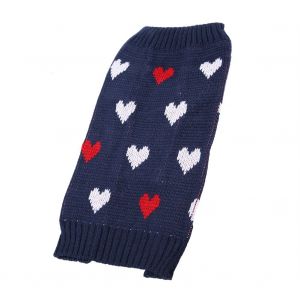 Hjlian Pull A Col Roule Chaud Et Respirant Pour Chien Et Chat, Motif Cour, Pour L'hiver (M) - Neuf