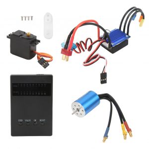 Ensemble Combiné Rc Sans Balais, Moteur 3300kv 25a Esc 2.2kg, Kit De Servo Et De Carte De Programmation Pour Voitures Wltoys 1/16 1/18 - Neuf