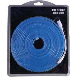 KALANKA-- Ruban Lumineux LED Ne&oacute;n 12V, 5M 6x12mm 120 Leds/M&egrave;tres. Couleur Bleu. D&eacute;coupe 2,5cm. D&eacute;coration int&eacute;rieure et ext&eacute;rieure, Maison, Commerce, Enseignes...Transformateur non inclus - Neuf