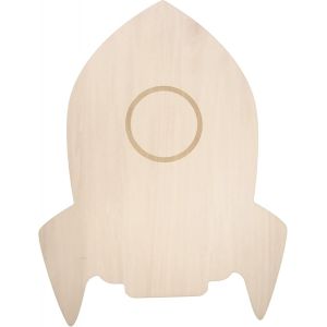 Lumilu Silhouette Light Rocket 52157 Applique Murale En Forme De Fusée, Superbe Cadeau De Baptême, Cadeau D'anniversaire Pour Garçons Et Filles, Marron - Neuf