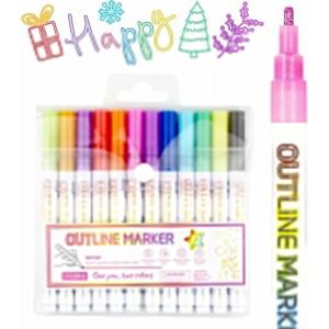 12 Pièces Feutres Paillettes Stylo Paillette Futre Paillette Cadeau Fille 4-12 Ans Cadeau Fille 10 Ans 12 Feutres Paillettes Magique Pour Dessin,Scrapbooking,Carte Cadeau,Loisirs Créatifs Fille - Neuf