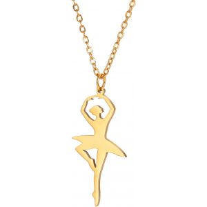 Kal-Collier De Ballerine Pour Fille Gymnastique Ballerine Bijoux De Danseuse Collier À Pendentif - Neuf