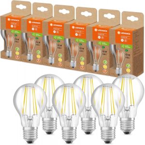 Lampe À Économie D'énergie À Led, Filament Edison, E27, Blanc Chaud (3000k), 4 Watts, Remplace Une Ampoule De 60w, Très Efficace Et Économe En Énergie, Pack De 1 - Neuf