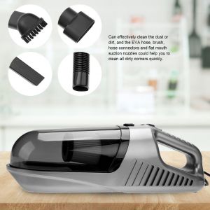 HJLIAN Aspirateur a main rechargeable 12 V pour voiture et maison, gris - Neuf