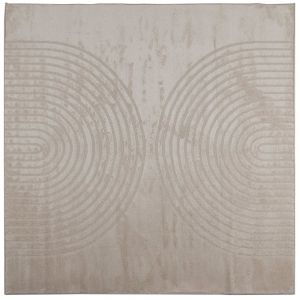Vidaxl Tapis De Surface Carr&eacute; Beige 120 X 120 Cm - Neuf