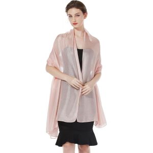 Étole Châle De Femme Soyeuse Foulard Écharpe Scarf Brillante Légère Grande Taille Pour Mariage D'été Soirée Cérémonie Mariée Demoiselles D'honneur.[G432] - Neuf